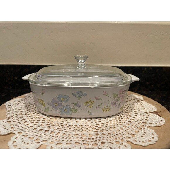 Corning Ware "Pastel Bouquet" A-2-B, - Picture 1 of 10